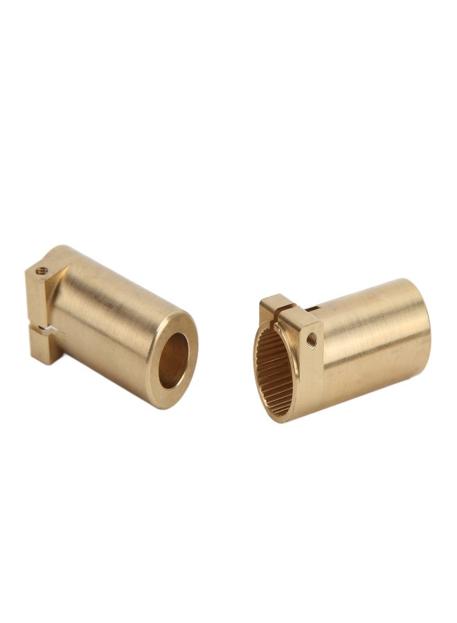 Brass Heavy Duty Rear Axle Adapters Counterweight for Axial Scx10 II 90046 1/10 RC Car - Image 1