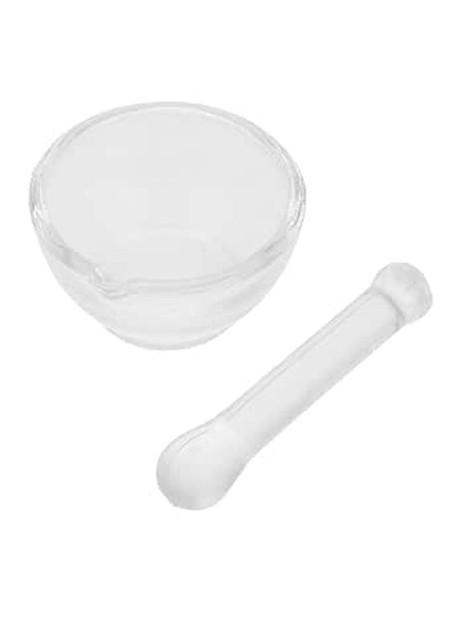 Glass Set Laboratory Grinder For Chemical Experiments Kitchen Use Easy To Clean Crack Resistant Crushing Mixing - Image 1