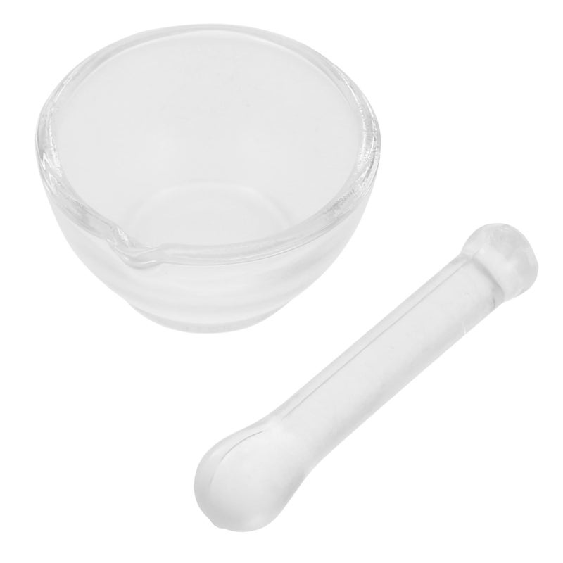 Glass Set Laboratory Grinder For Chemical Experiments Kitchen Use Easy To Clean Crack Resistant Crushing Mixing - Image 2