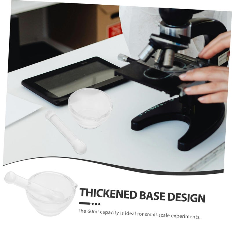 Glass Set Laboratory Grinder For Chemical Experiments Kitchen Use Easy To Clean Crack Resistant Crushing Mixing - Image 4