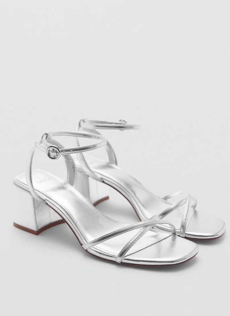 مانجو Wedge Strips Sandals