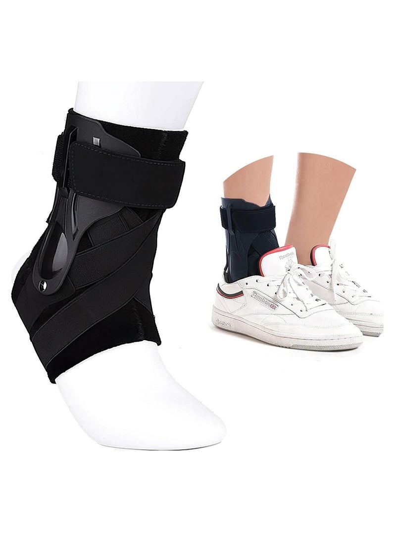 SYOSI 1 Pack Ankle Stabilizer Brace Arch Support for Plantar Fasciitis Relief Foot/Heel Pain Sprain Basketball Football (L) - Image 1