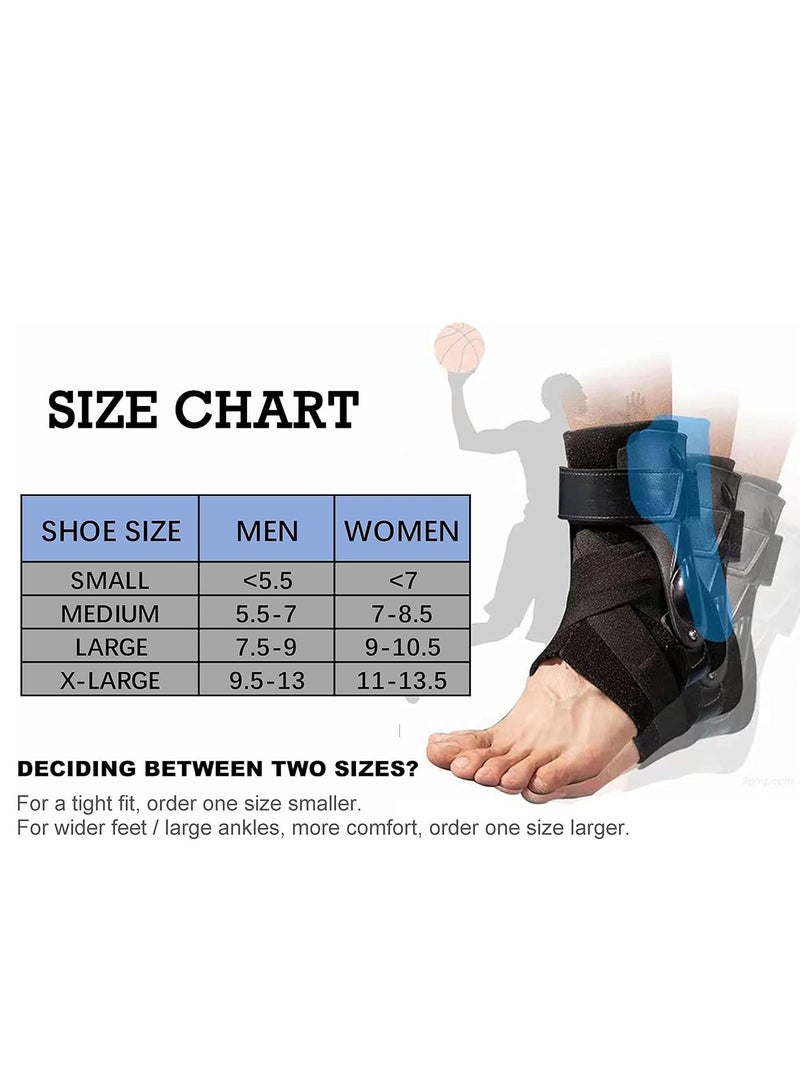 SYOSI 1 Pack Ankle Stabilizer Brace Arch Support for Plantar Fasciitis Relief Foot/Heel Pain Sprain Basketball Football (L) - Image 5