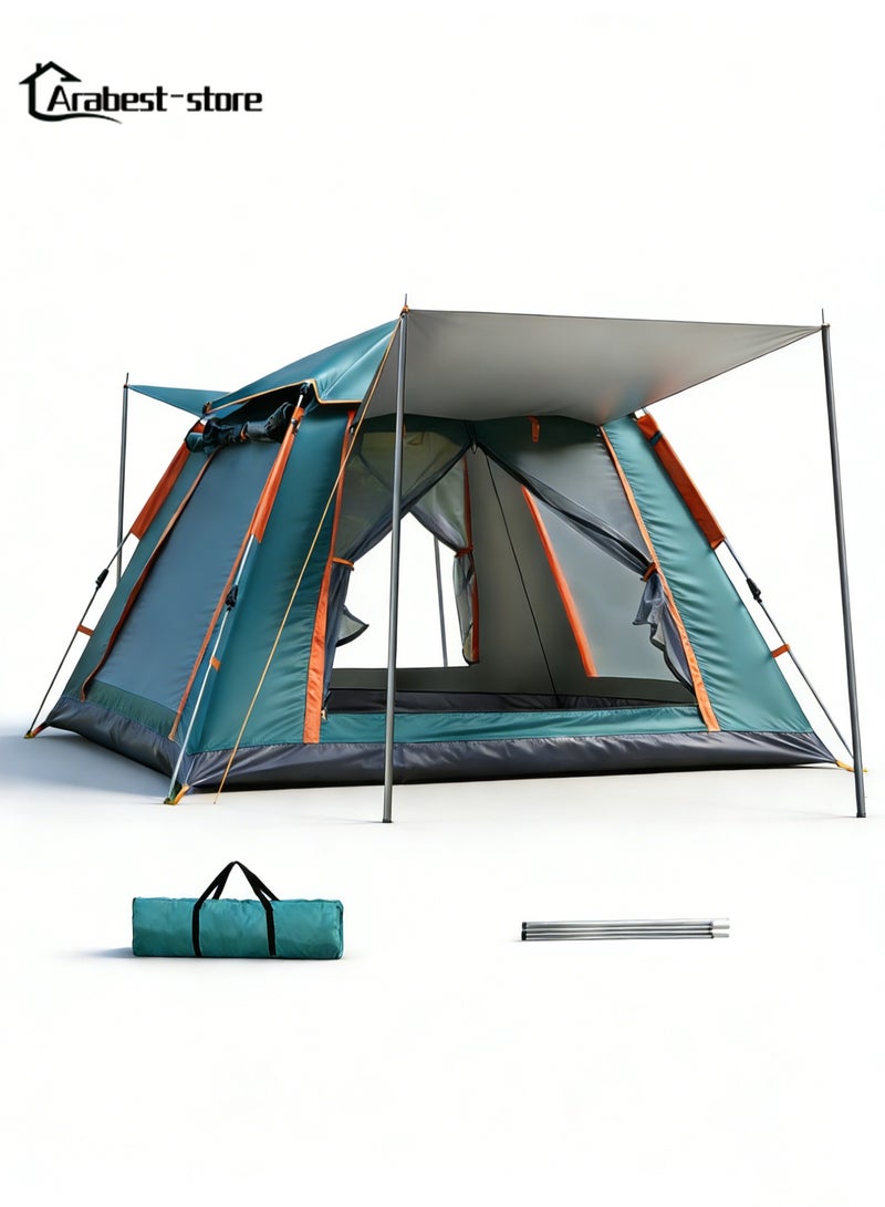 عربست خيمة التخييم - خيمة عائلية من 5 إلى 8 أشخاص فورية وسهلة الإعداد خيمة مع حقيبة حمل ، خيمة منبثقة مقاومة للماء والرياح ، مناسبة للتخييم ، والمشي لمسافات طويلة ، وتسلق الجبال - Image 1