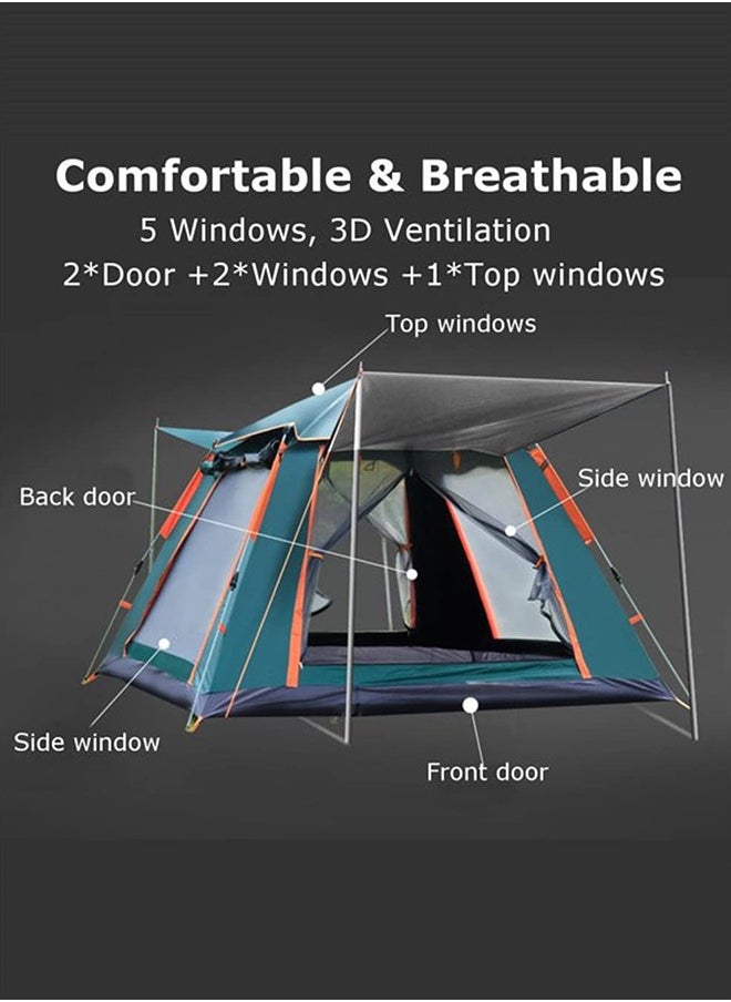Arabest Camping Tent - 5-8 Person Family Tent Instant Easy Set up Tent with Carry Bag, Waterproof Windproof Pop Up Tent for Camping, Hiking, Mountaineering  - Image 2