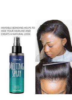 Dream Women Lace Tint Spray for Wigs Glue, Natural Finishing Edge Control Lace Color, Strong Hold Invisible Hair Bonding Glue, Edge Control for Women Toupees& Hairpieces - 120ML  - Image 3