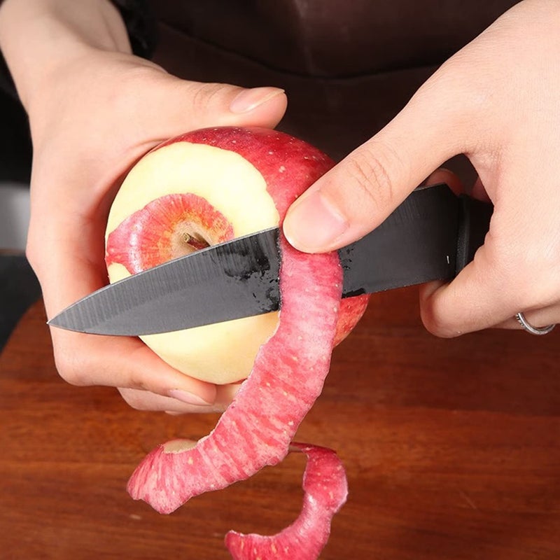 Leeonz Paring Knife Serrated Classic Handle Straight Blade Ultra Sharp Fruit Knife for Vegetable Food Small Portable Pairing Knives Food Knife1PCS - Image 2