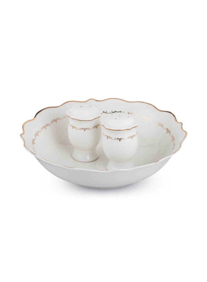 Dania 28-piece porcelain dining set with gold engraving, suitable for 6 people - Image 5