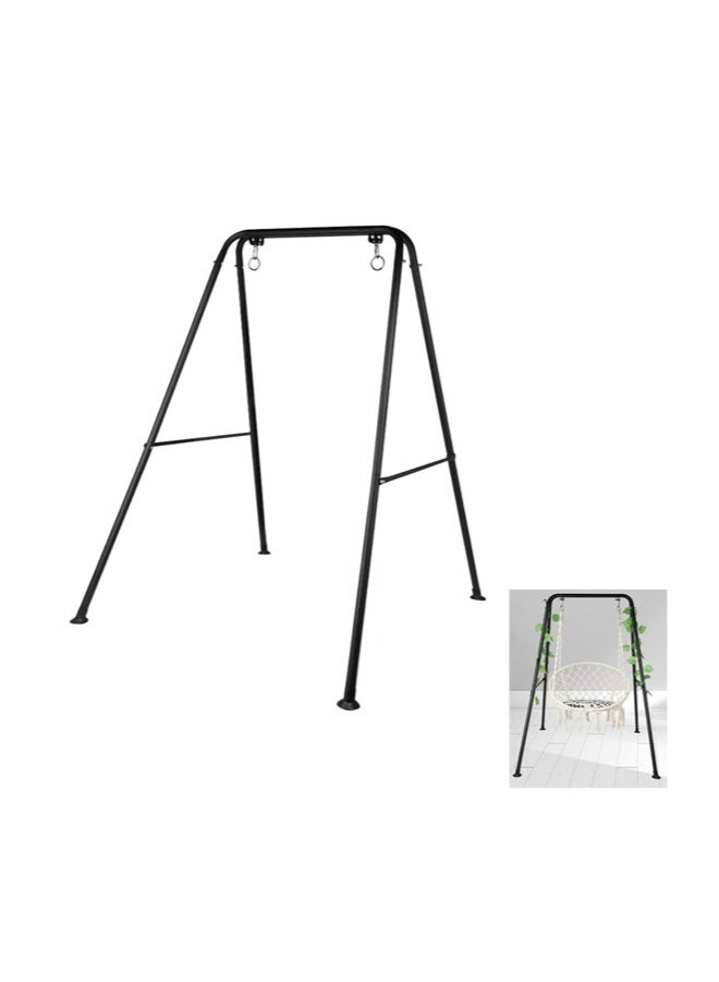 حامل أرجوحة، حامل كرسي أرجوحة لمعظم الكراسي المعلقة، مع خطافين مناسبين لحامل أرجوحة فولاذي شديد التحمل للاستخدام الداخلي والخارجي، أقصى حمولة 286.6 رطل - Image 1