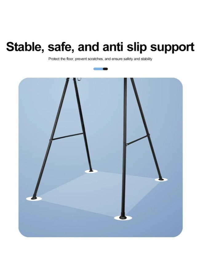 حامل أرجوحة، حامل كرسي أرجوحة لمعظم الكراسي المعلقة، مع خطافين مناسبين لحامل أرجوحة فولاذي شديد التحمل للاستخدام الداخلي والخارجي، أقصى حمولة 286.6 رطل - Image 5