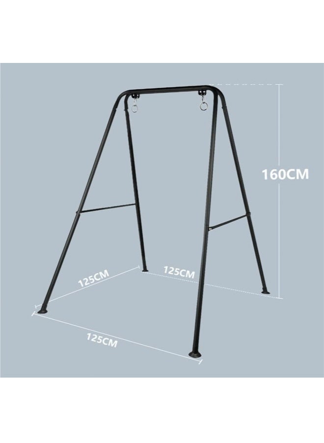 حامل أرجوحة، حامل كرسي أرجوحة لمعظم الكراسي المعلقة، مع خطافين مناسبين لحامل أرجوحة فولاذي شديد التحمل للاستخدام الداخلي والخارجي، أقصى حمولة 286.6 رطل - Image 2
