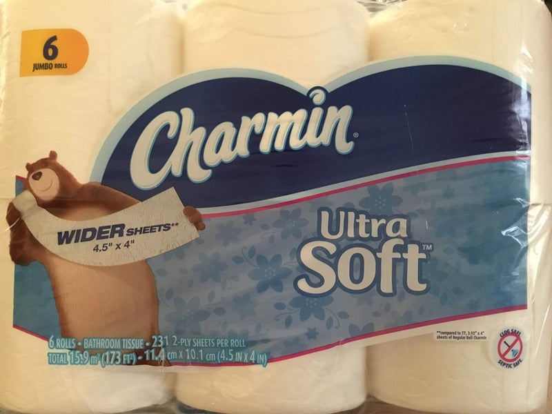 Charmin Ultra Soft Wide Bathroom Tissue - 6 Jumbo Rolls 221 Sheets - Image 1