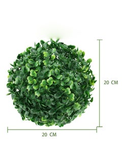Generic Artificial Boxwood Topiary Ball, 2 Pcs 20 CM Boxwood Plant Green Ball, for Table Decoration, Garden Wedding Decor  - Image 2