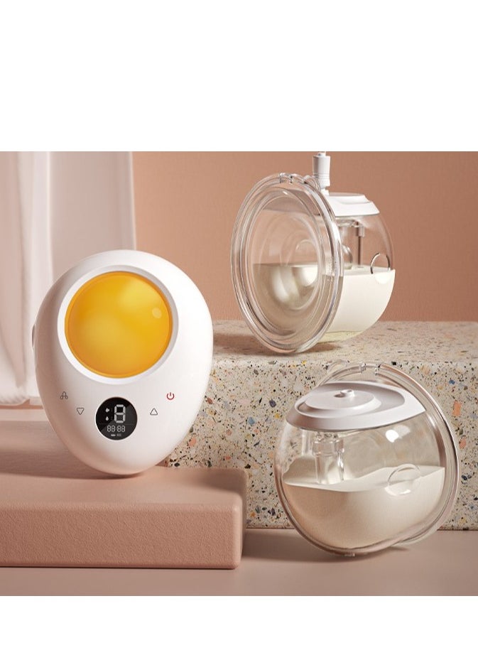 Doopser - Egg Style Electric Breast Pump, Hands Free, Double Wearable Cups With Nightlight Function, Low Noise, USB Rechargeable, Memory Function, 3 modes and 9 levels, 240 ml each - Image 1
