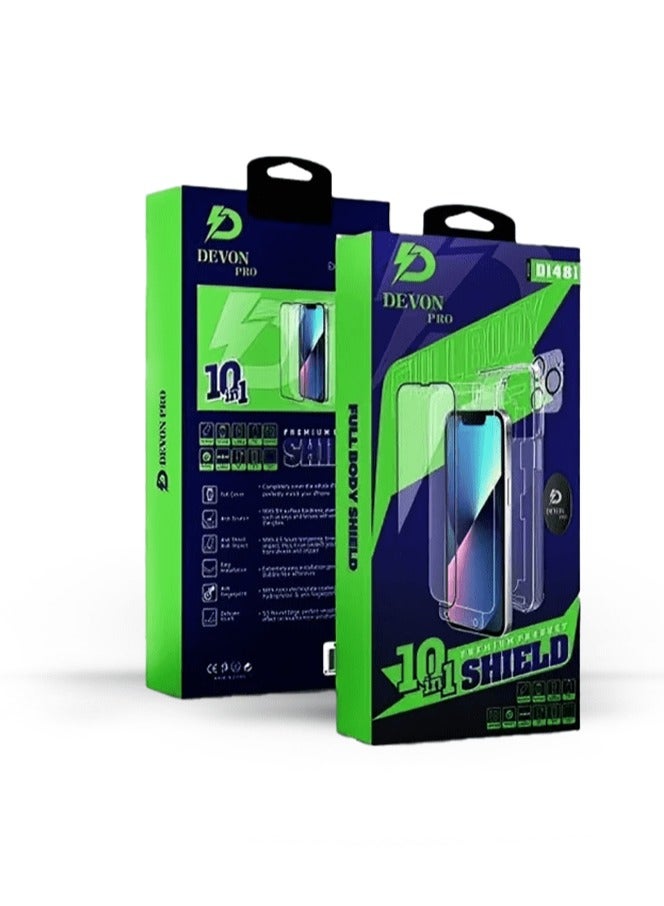 Devon iPhone 13 Pro Protection (Privacy Cover) 10-in-1 Package [iPhone Protection Package] The strongest complete protection for your phone ever - Image 1