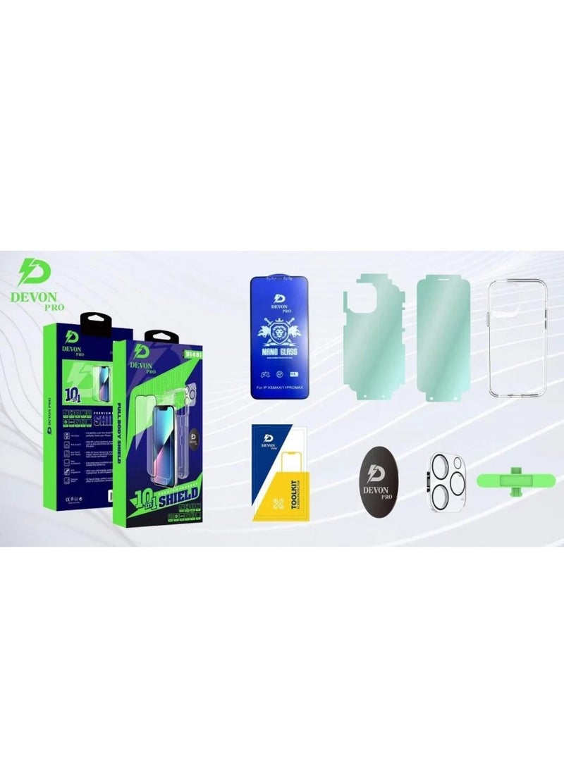 Devon iPhone 13 Pro Protection (Privacy Cover) 10-in-1 Package [iPhone Protection Package] The strongest complete protection for your phone ever - Image 2