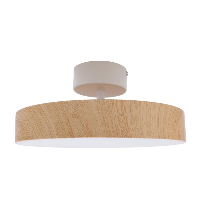 Modern LED Ceiling Light Round Remote Control 3 Color Temperatures Stepless Dimming Wood Color - Image 3
