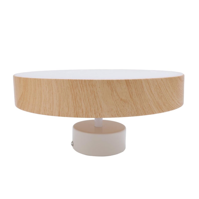 Modern LED Ceiling Light Round Remote Control 3 Color Temperatures Stepless Dimming Wood Color - Image 5