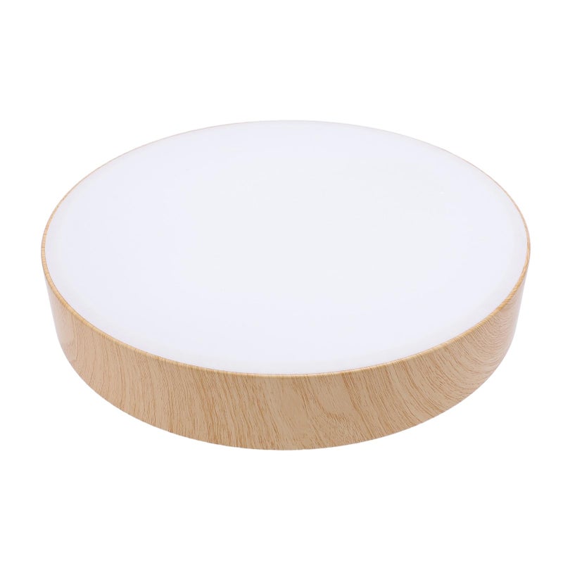 Modern LED Ceiling Light Round Remote Control 3 Color Temperatures Stepless Dimming Wood Color - Image 4