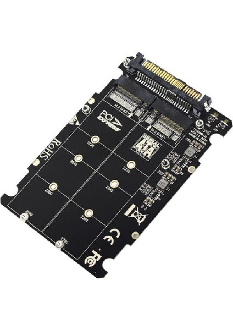 U.2 adapter card, dual interface NVME M.2 SSD to SFF-8639 adapter card