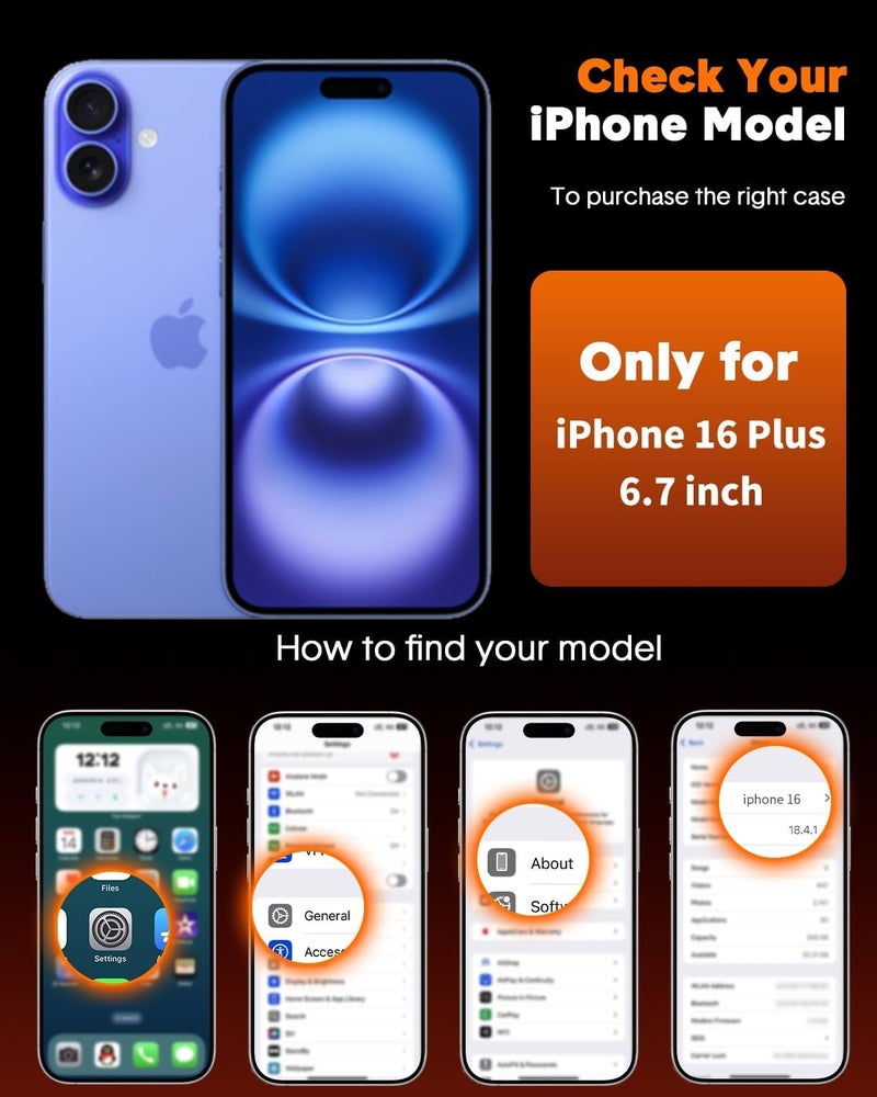 Caisles Ultra-Hybrid Transparent Clear Case– Anti-Yellow, Magnetic Ring, Camera Protection, Shockproof, Slim Fit & Wireless Charging Safe (iPhone 16 Plus) - Image 5