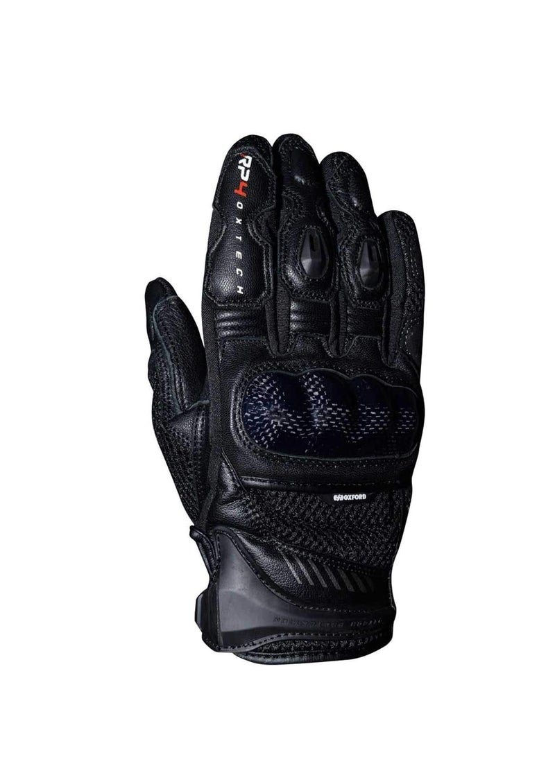 Oxford OXFORD RP-4 2.0 MS Sports Short Gloves Tech Black for Motorcycle Riders GM1731012XL  - Image 1