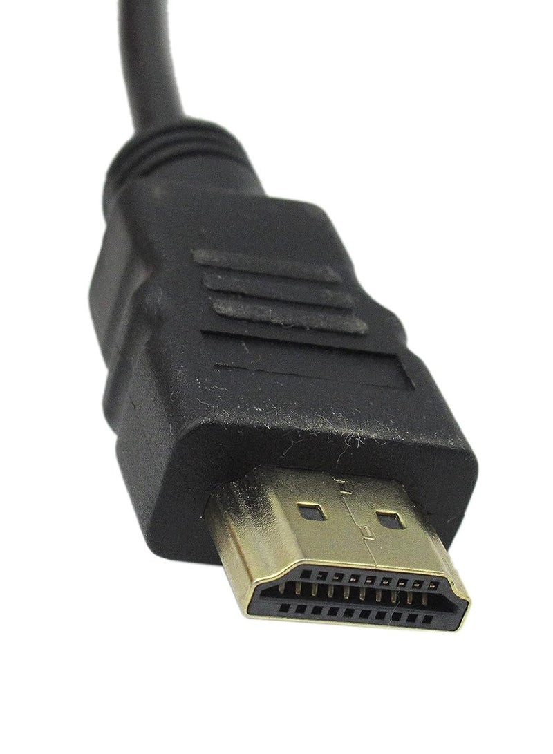 كابل محول HDMI إلى VGA 6 أقدام / 1.8m مطلي بالذهب 1080P HDMI ذكر إلى VGA ذكر سلك محول الفيديو النشط للكمبيوتر المحمول مشغل DVD كمبيوتر محمول جهاز عرض تلفزيوني إلخ - Image 5