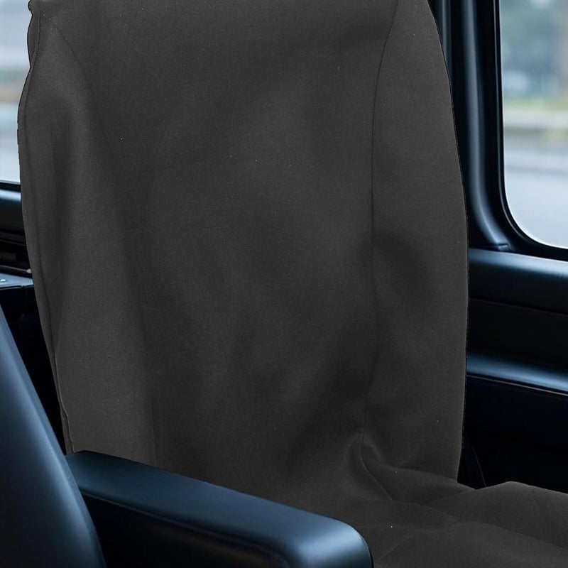 Baluue Car Driver Seat Protector Cover Elastic Black Mesh Fabric Front Seat Cover for Cars Suvs and Trucks Automotive Interior Accessories - Image 5