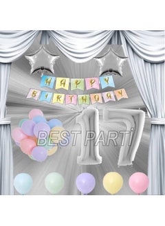 Best Party Silver Color Star Foil Balloon Set 17 Years Old - pzsku/Z59402B495FCA74CB5481Z/45/_/1740639810/05c19a6f-c8b9-4344-93ae-951dcceda7bc