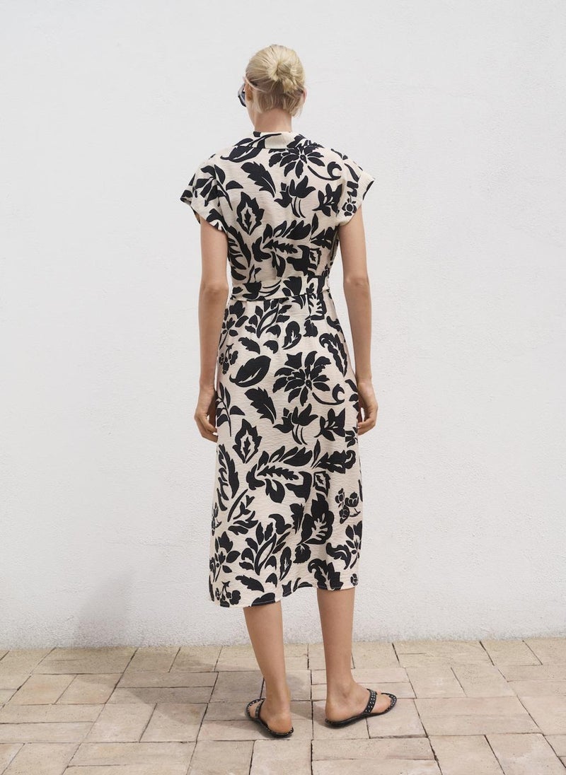 MANGO Floral-Print Shirt-Style Dress - Image 2