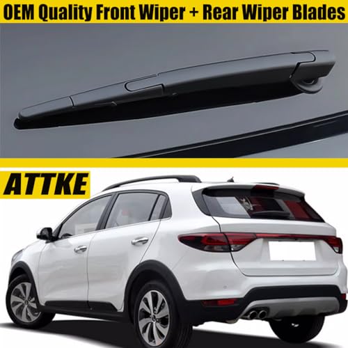 ATTKE 3 Wiper Blades 24" + 22" Front Wiper + 12" Rear Wiper Blades for Toyota Land Cruiser 2008-2020/Lexus LX570 2008-2020-OE Original Quality (Pack of 3) - Image 4