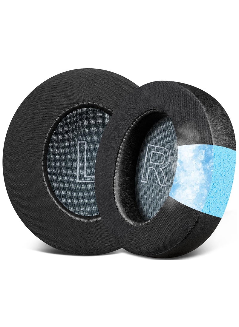 Generic Cooling Gel Earpads Replacement for Anker Soundcore Life Q30/Q35 Headphones Ear Pads Cushions with Ice Silk Fabric High-Density Noise Isolation Foam (Black)  - Image 1
