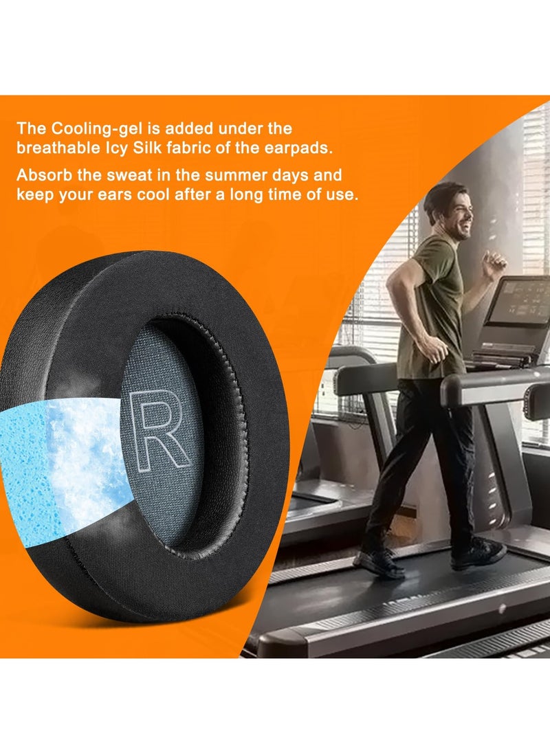 Generic Cooling Gel Earpads Replacement for Anker Soundcore Life Q30/Q35 Headphones Ear Pads Cushions with Ice Silk Fabric High-Density Noise Isolation Foam (Black)  - Image 5