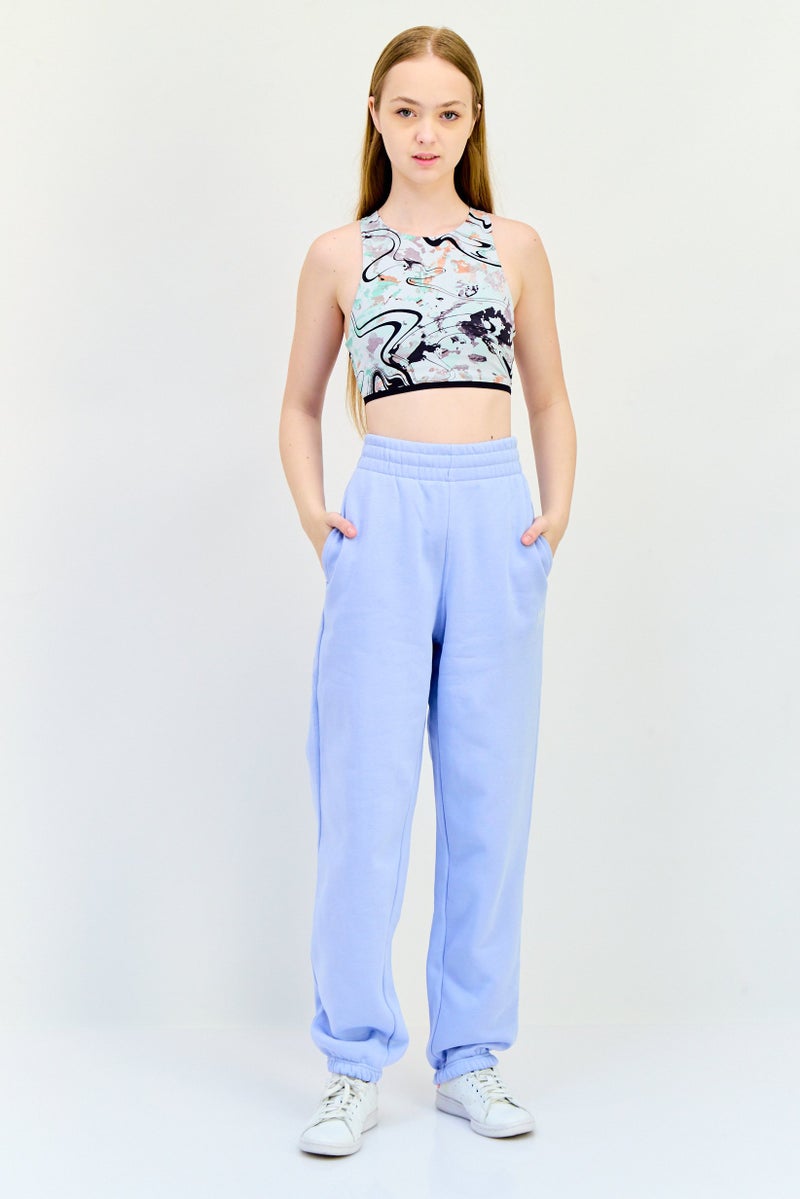 Adidas Women Sportswear Fit Training Sweatpants, Blue  - Image 2