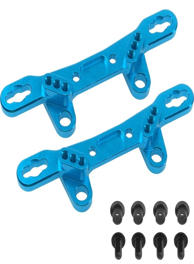 Vgoohobby 2 قطع من Vgoohobby قاعدة دعم صدمة أمامية وخلفية متوافقة مع Tamiya TT02 1/10 سيارة سباق على الطريق أجزاء ترقية - Image 1