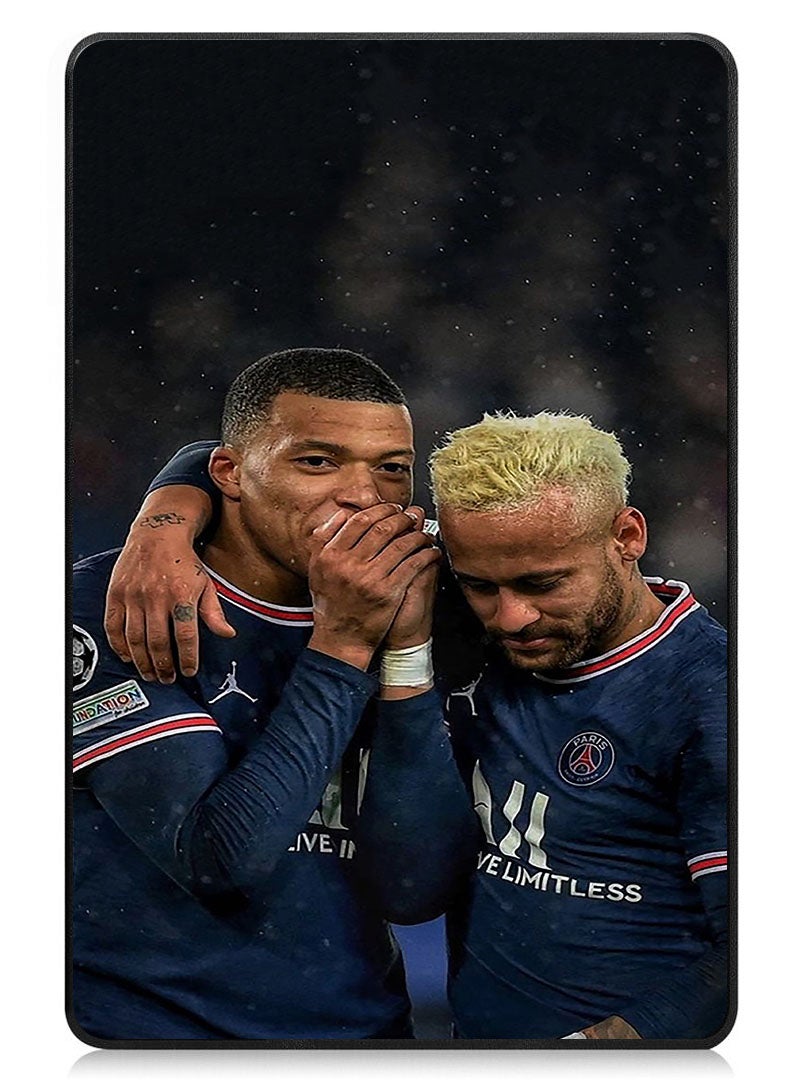 Theodor Protective Flip Case For Samsung Galaxy Tab A9 Plus With Trifold Stand Auto Wake Sleep Shockproof Cover Mbappe and Neymar 1 - Image 1