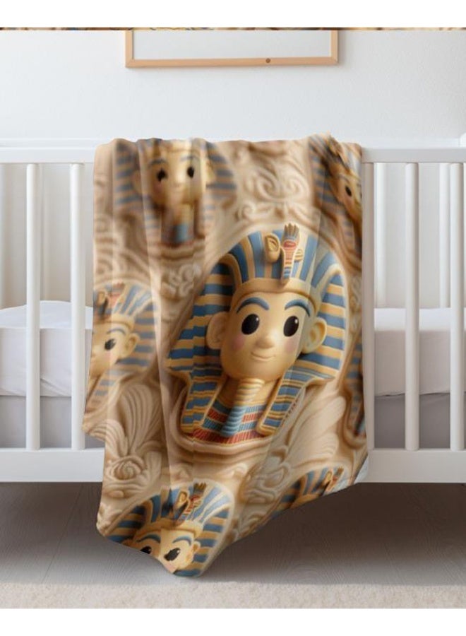 general Baby and children's cartoon flannel thin blanket (warm and comfortable, suitable for sleep, game use) 70cm*100cm - Image 1