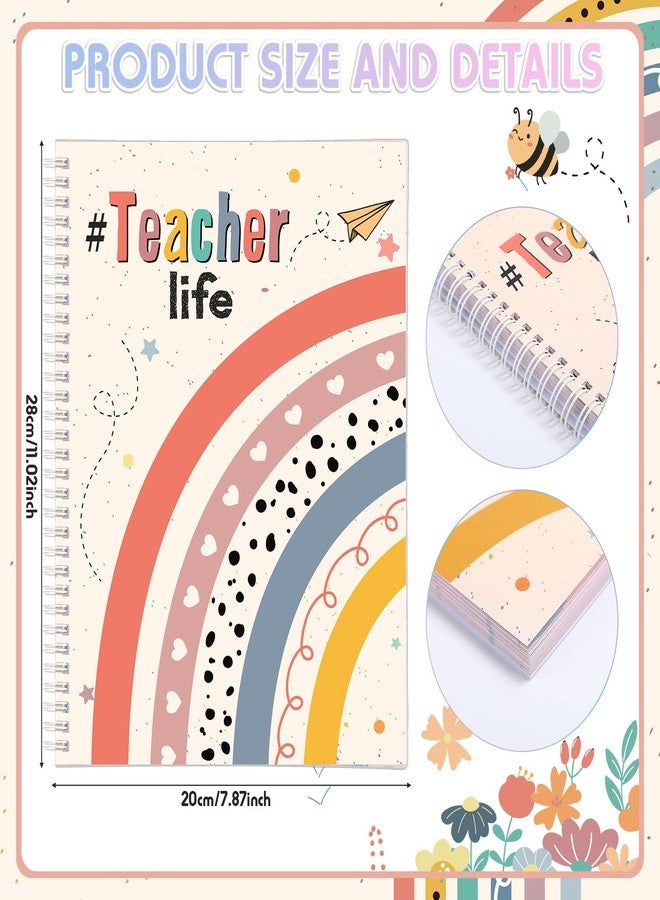 Funrous Teacher Planner 2026-2027 Undated 8" x 11" Lesson Plan Book With Stickers 180 Pages 12 Months Weekly and Monthly Student Info Productivity Notepad for Teacher Back to School Spring Office - Image 2