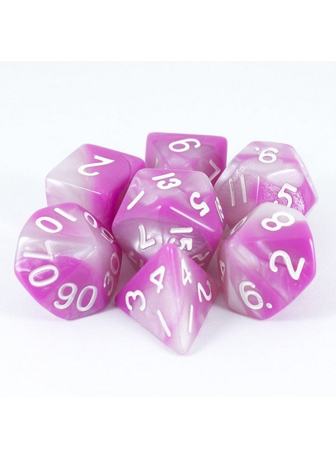 Paladin Roleplaying نرد بالادين للعب الأدوار باللونين الوردي والأبيض - 'زهرة الكرز' - Image 4