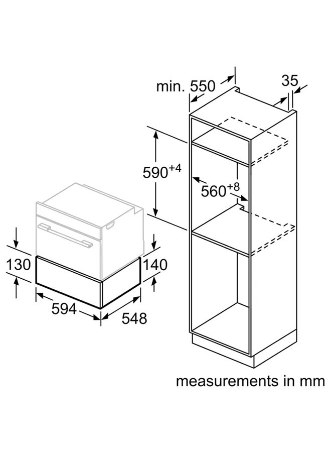 بوش درج تسخين طراز Series 8 BIC630NS1M أسود/فضي - Image 4