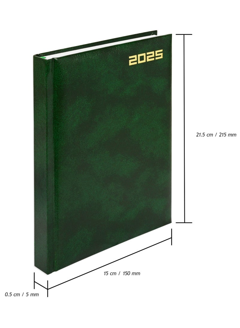 FIS Fis  2025  Russian Diary (Russian/English), A5 Vinyl, 1 Side Padded, Green -FSDIRU0125GR  - Image 5