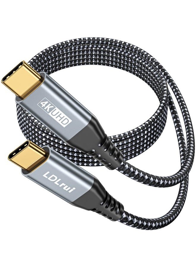 LDLrui USB C to USB C Monitor Display Cable 6FT, 20Gbps Data Transfer 100W Fast Charge 4K Video Output USB3.2 Gen 2×2 Cable for MacBook, iPad, iPhone 15 Pro/Max, Samsung S21, Dell XPS, Portable Monitor - Image 1