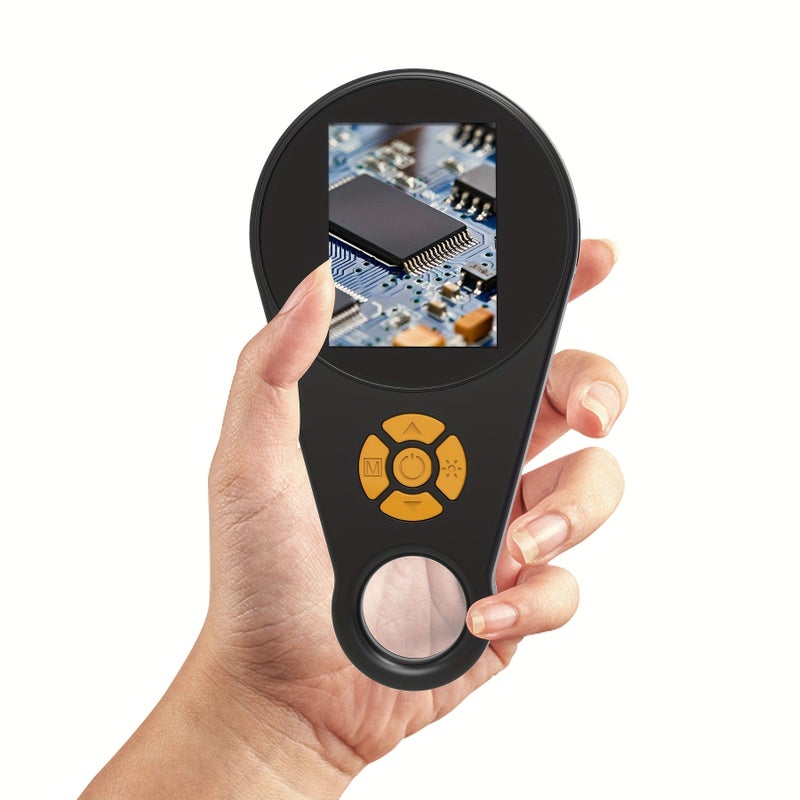 Portable Handheld Digital Microscope 500x Magnification Black 8 LED Lights - Image 3