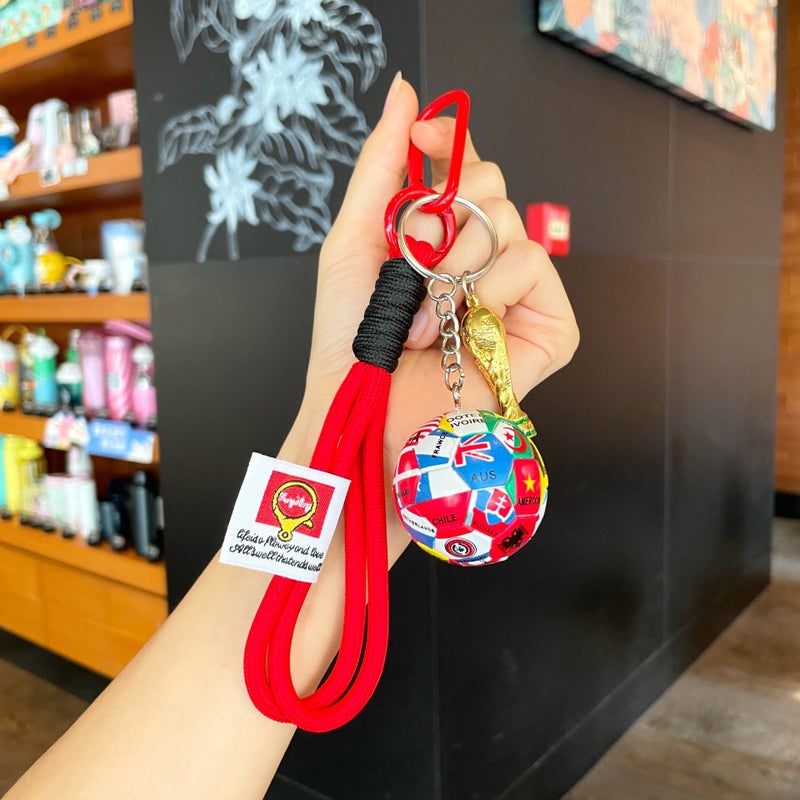 Creative World Cup Trophy Keychain, World Cup Souvenir, Football-themed Keychain, Small World Cup  Merchandise