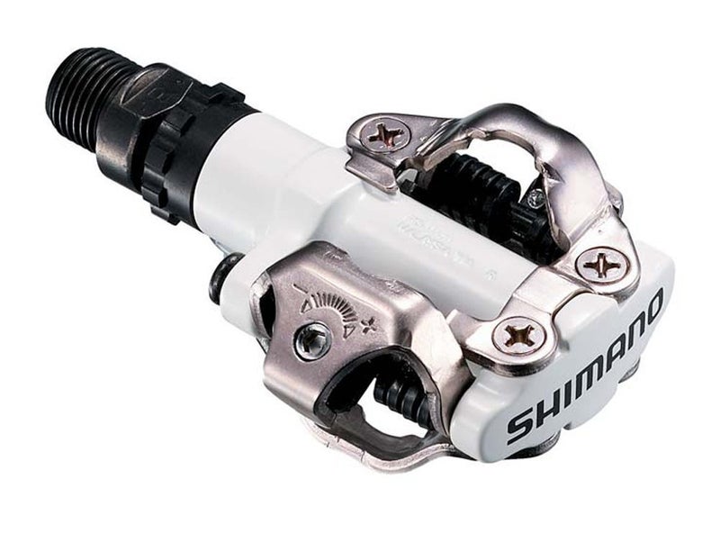 SHIMANO SPD PD-M520 Clipless Pedals; White - Image 1