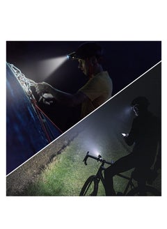 Excefore Mini Working Flashlight, 2 Pcs Portable LED Shoe Light, Flashlight with Clip, Rechargeable Adjustable 200 Lumens Flashlight, for Camping, Hiking, Emergency, Hurricane, Fishing, Power Outage  - Image 2