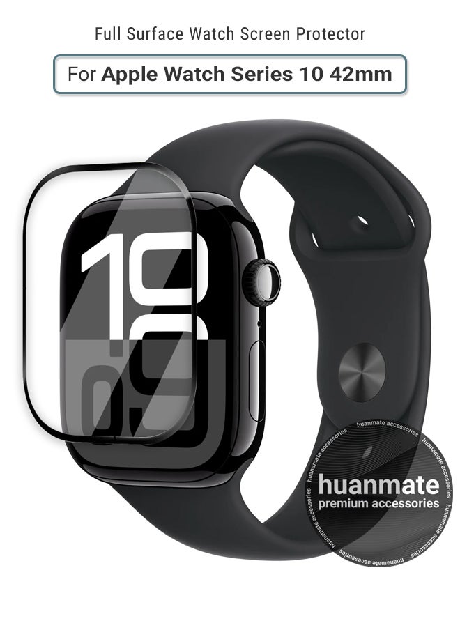 huanmate Apple Watch Series 10 42mm Premium Screen Protector- Crisp Clarity, Ultimate Safety, Shield Against Smudges, Reliable Quality, Easy Installation & Removal  - Image 1