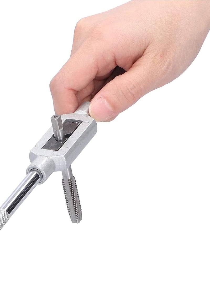 GGOOT Alloy Steel Tap Die, 8Pcs Tap Die Set Alloy Steel AntiCorrosion Hardware Tools for Pipe Threaders Processing, Threading and Rethreading Internal - Image 2
