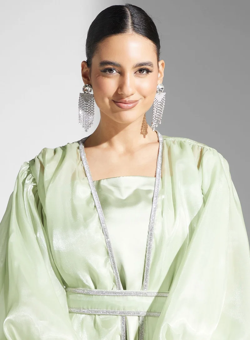 hayas closet Bishop Sleeve Gown Dress