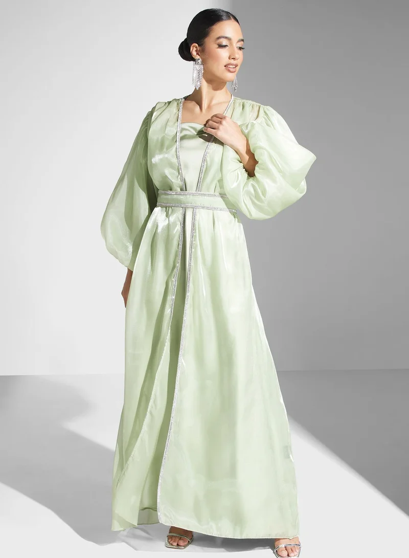 hayas closet Bishop Sleeve Gown Dress